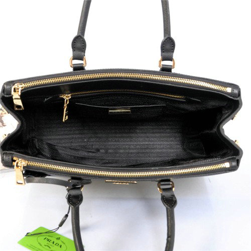 2014 Prada saffiano calfskin tote bag BN1786 black